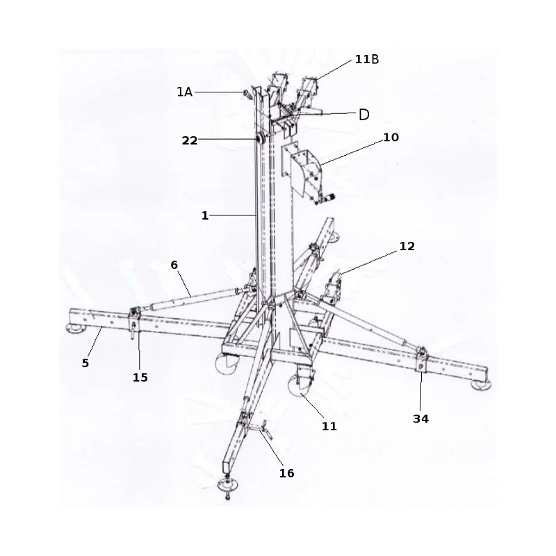 ROULETTE PIVOTANTE ROU125B POUR ALT600 ASD NOMENCLATURE N°11 Expédition Rapide