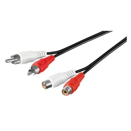 RALLONGE BASIQUE DOUBLE RCA MALE / FEMELLE 1,50 METRE (120180) Réduction