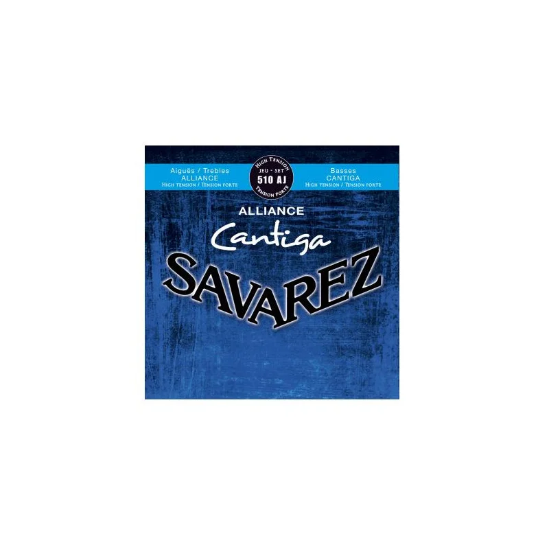 Prix Cassé JEU DE CORDES CLASSIQUES CANTIGA BLEU TIRANT FORT SAVAREZ