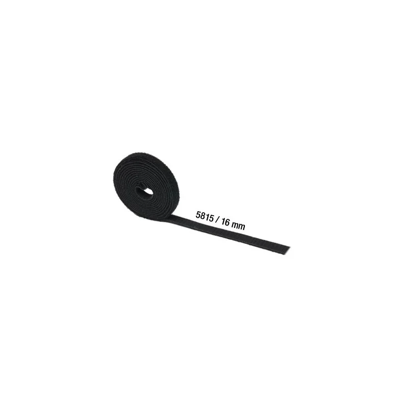 ROULEAUX DE SCRATCH NOIR MALE / FEMELLE 16 mm x 25 mètres Offre Spéciale