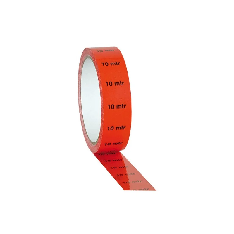 RUBAN ADHESIF ROUGE MARQUAGE 10mtr- 25mm X 33 METRES (120180) Authentique