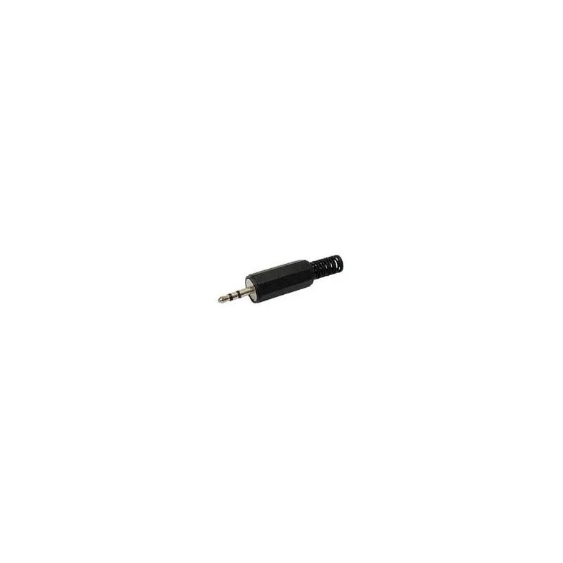 JACK MALE 2.5mm STEREO - PLASTIQUE NOIR (6080) Promotion Saisonnière