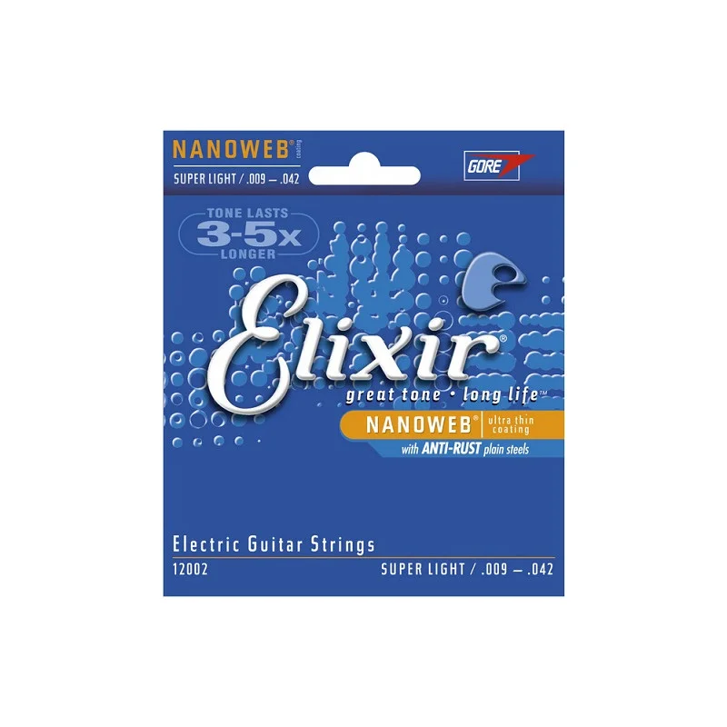 Achat Immédiat CORDES ELECTRIQUE NANOWEB ELIXIR EXTRA LIGHT 09-11-16-24-32-42