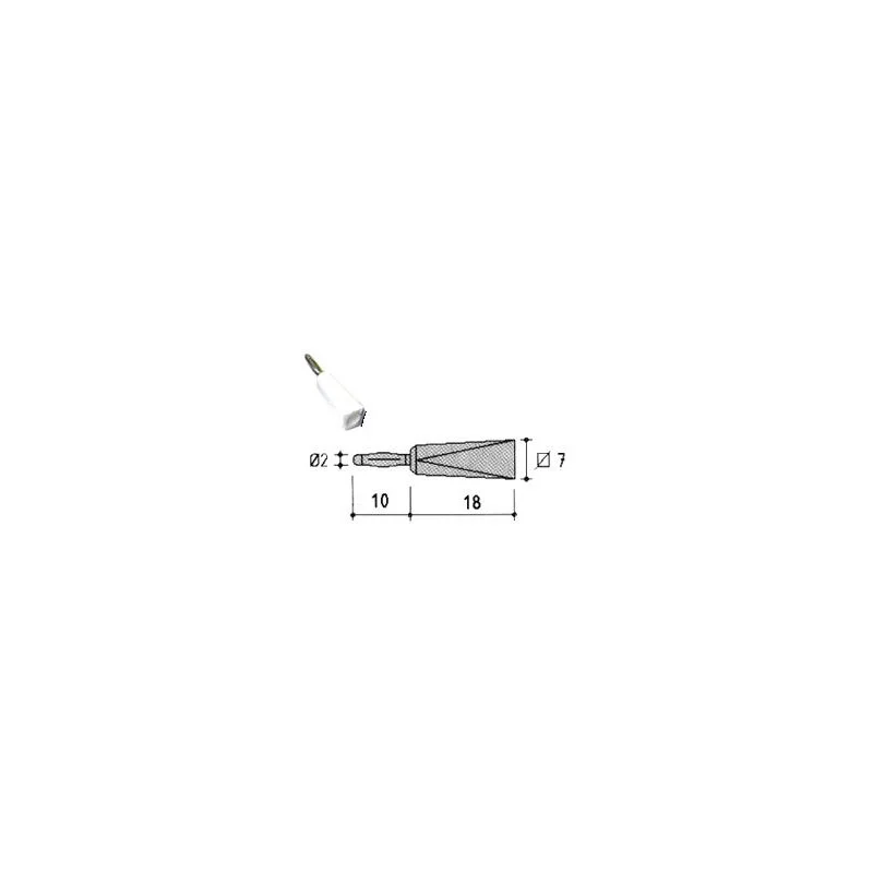 2 FICHES BANANE MALE 2MM BLANC 10A 60VCC (6080) Offre Spéciale