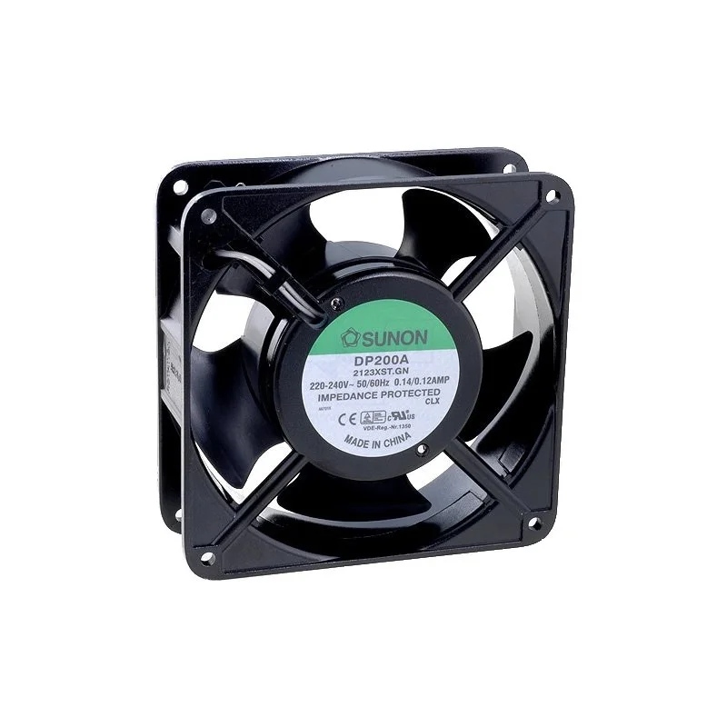 Nouveauté VENTILATEUR 230Vca 0.14A 22W 120X120X38mm 161m3/h 44dB 2700RPM (160220)