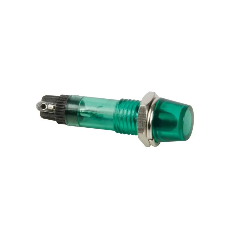 Vente Directe VOYANT ROND 8mm 220V VERT (6080)