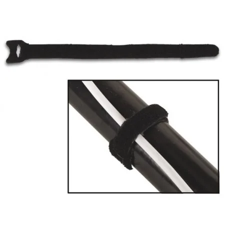10 COLLIERS DE SERRAGE NOIRS VELCRO 12.5 X 205 MM Dernier Modèle