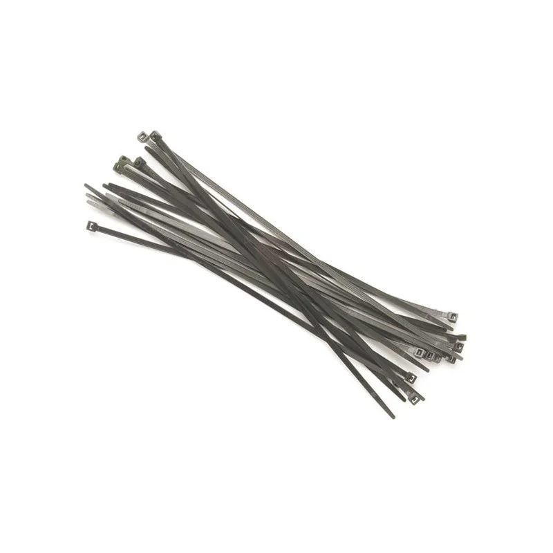 100 COLLIERS DE SERRAGE NYLON NOIR 400X7.8mm Nouveauté