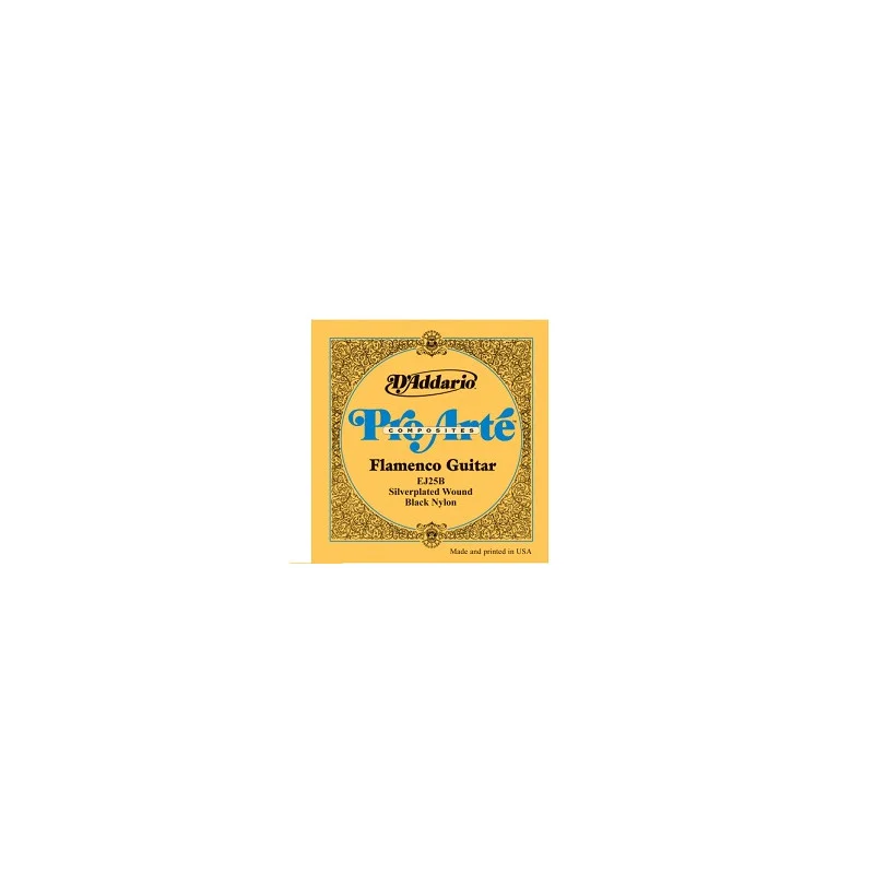 Promotion JEU CORDES CLASSIQUES NORMAL COMPOSITE FLAMENCO NYLON NOIR D‘ADDARIO