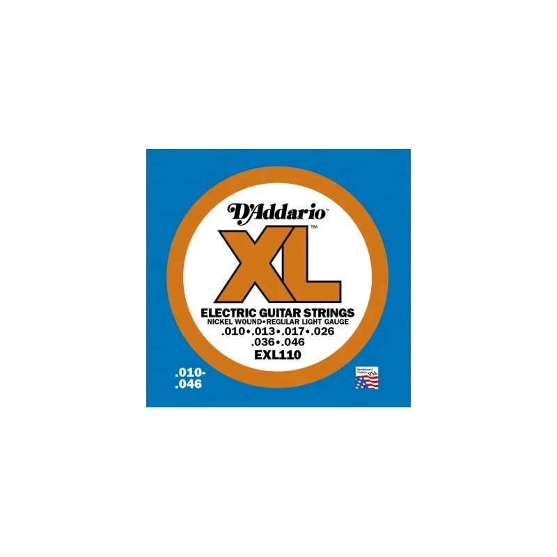 JEU CORDES ELECTRIQUES LIGHT 10-13-17-26-36-46 D‘ADDARIO Prix Bas