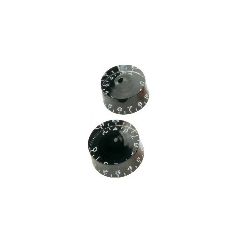 2 BOUTONS DE POTENTIOMETRE TYPE LP NOIR YELLOW PARTS Achetez Aujourd'hui