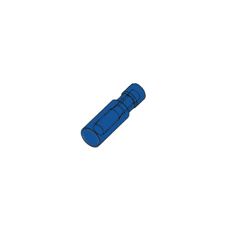 10 COSSES CYLINDRIQUES FEMELLE 5MM BLEU 1.5-2.5MM² (6080) Dernière Chance