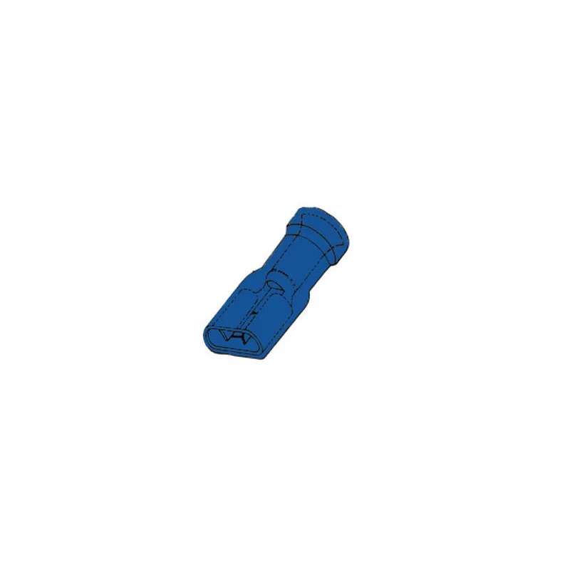 10 CLIPS FEMELLES ISOLEES 6.4mm BLEU 1.5-2.5mm² (6080) Remise