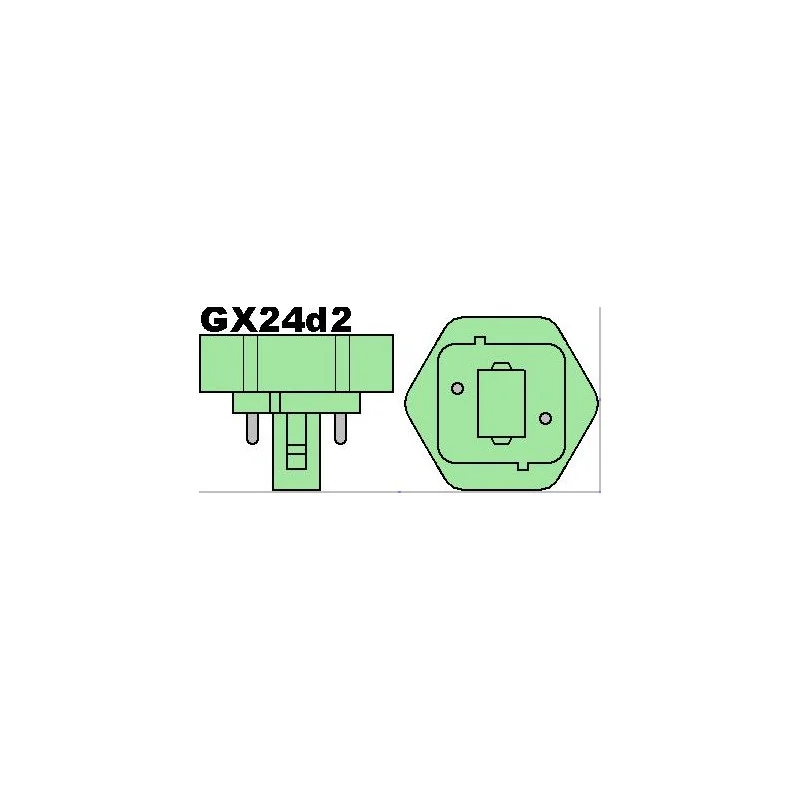 AMPOULE FLUO COMPACT GX24D2 49X123 18W 3000°K Haute Qualité