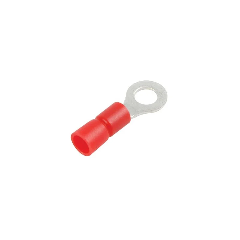 10 COSSES OEILLET 6.4MM ROUGE (0.5-1.0mm²) Réduction