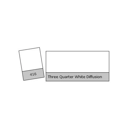 Vente Directe FEUILLE GELATINE 0.53 X 1.22M 3/4 WHITE DIFFUSION LEE FILTERS