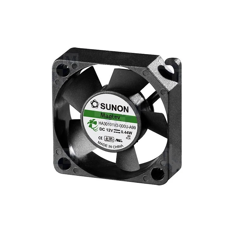 Nouvel Arrivage VENTILATEUR 12Vcc 0,04A 0.44W 30X30X10mm 5.95m3/H 17.6dBA 7000RPM (6080)