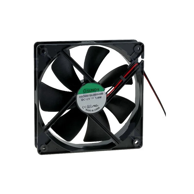 Remise VENTILATEUR 12Vcc 0.155A 1.9W 120X120X25mm 93.5m3/h 29.6dB 1600RPM (160220)