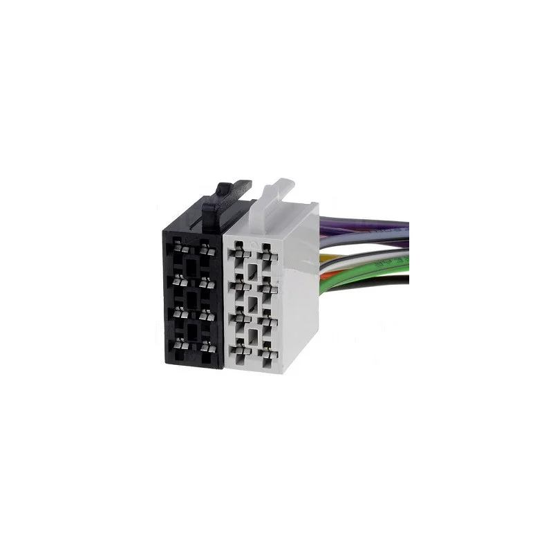 Pas Cher PRISE ISO X 2 16 BROCHES + CORDONS POUR POSTE RADIO (100150)