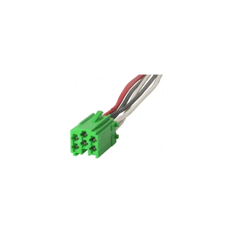 MINI PRISE ISO 6 BROCHES + CORDONS POUR POSTE RADIO (100150) Certifié