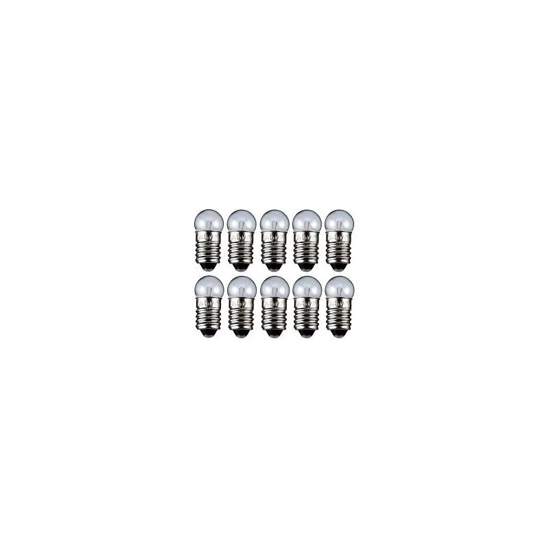 Marque 10 AMPOULES 3,5V 200mA 0,7W - E10 - 11,5 x 24mm (6080)