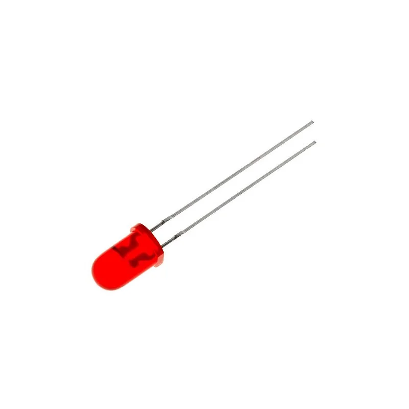 LED CLIGNOTANTE ROUGE 3.5 à 14Vcc 22mA 5mm 20-80mcd 60° (6080) Vente Flash