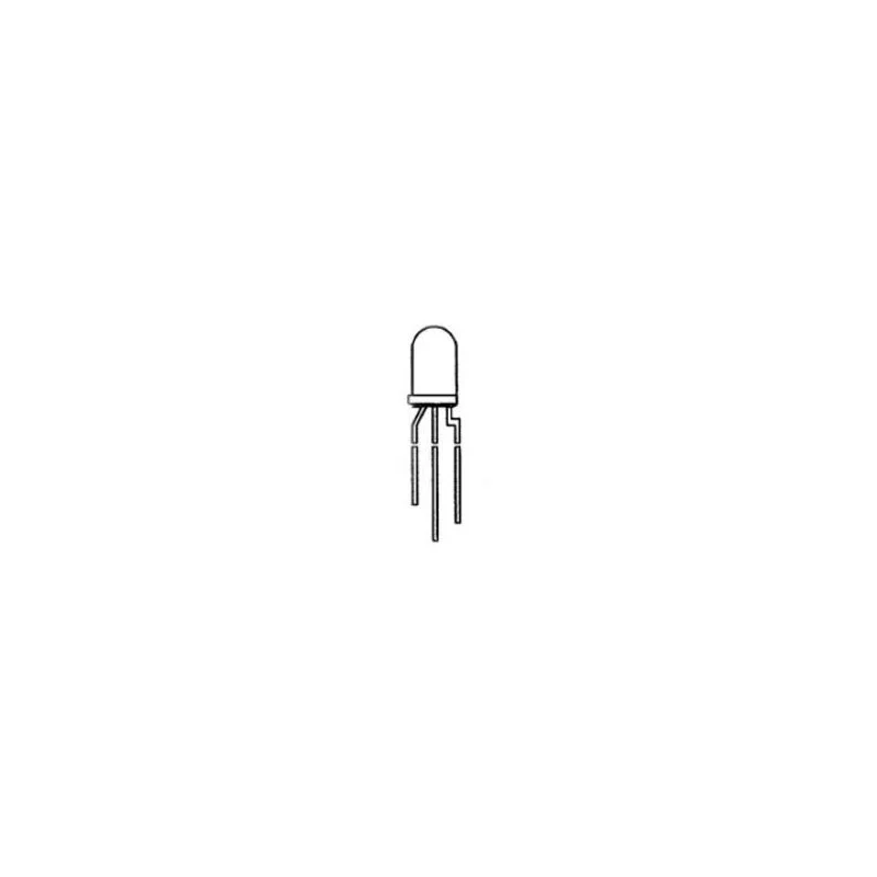 LED BICOLORE 5mm 2,2Vcc 20mA CATHODE COMMUNE ROUGE / VERT (6080) Solde