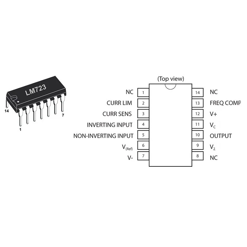 REGULATEUR DE TENSION 2-37V 0.15A BOITIER DIL-14 Super Prix