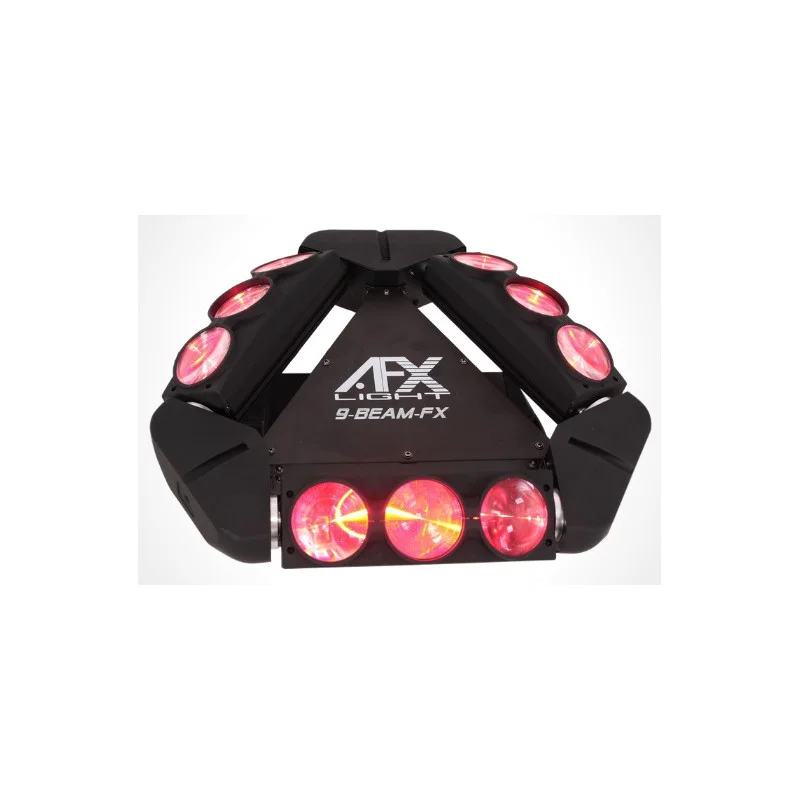 Promotion Saisonnière EFFET DE LUMIERE SPIDER ROTATIF 9 LED RGBW CREE 12W AFX