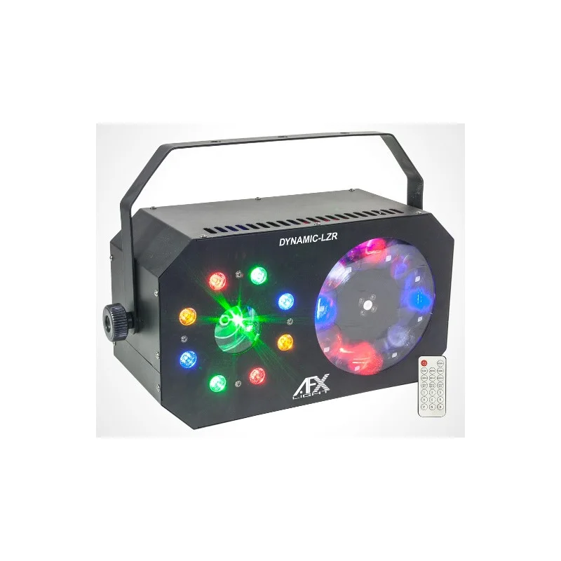 JEUX DE LUMIERE A LED 3-EN-1 GOBO, WASH / STROBOSCOPE, LASER AFX Bon Plan