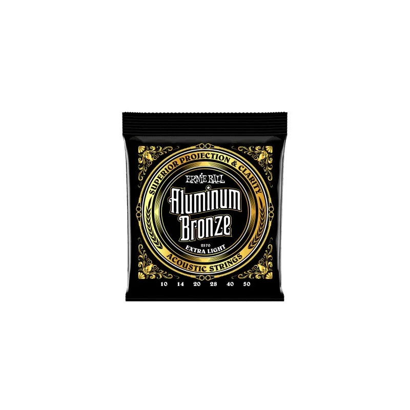 JEU ALUMINUM BRONZE ACOUSTIC ERNIE BALL 010 .014 .020w .028 .040 .050 Marque