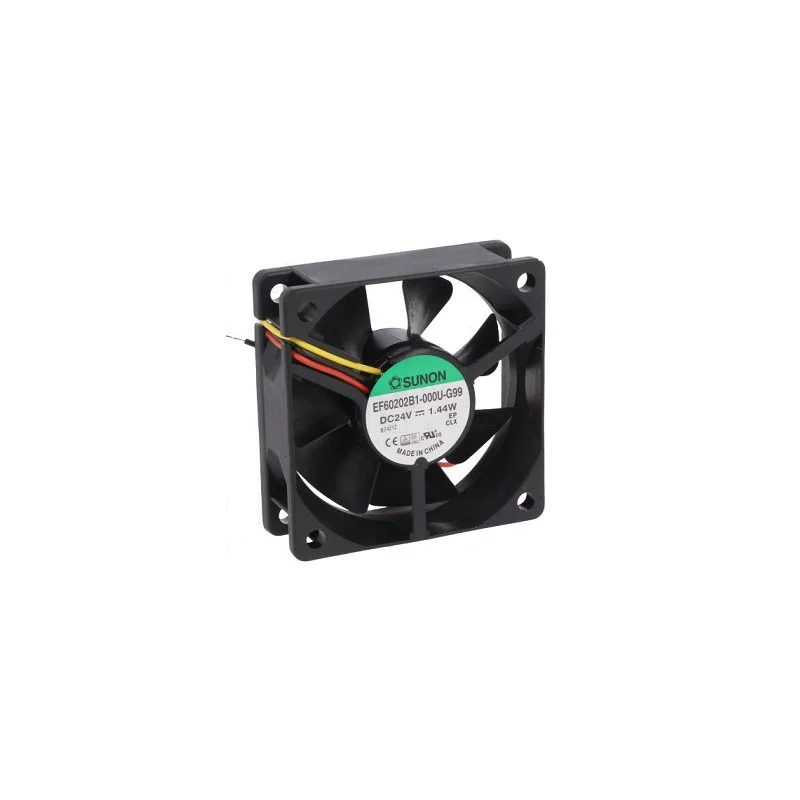 VENTILATEUR AXIAL 24VDC 60x60x20MM 39,07m3/H 34,5dBA SUNON Réduction