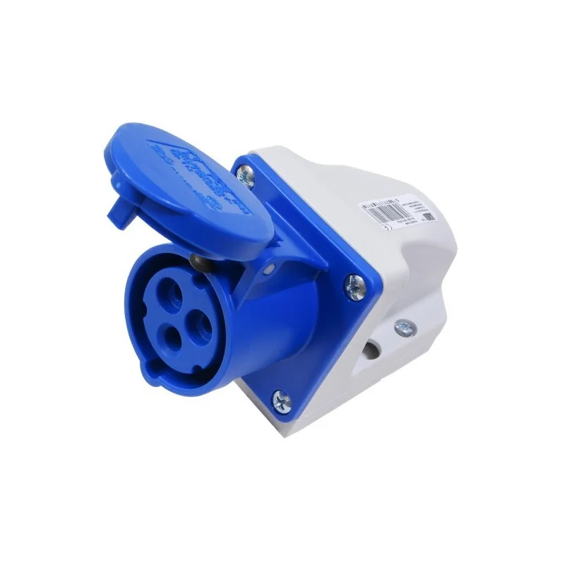 CHASSIS FEMELLE 3 POLES P17 (2P+T) BLEU 230V 16A PCE (160220) Vente Flash