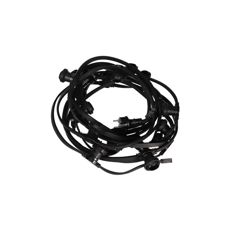 Paiement Sécurisé GUIRLANDE DE FETE 10 METRES POUR 20 DOUILLES LAMPES LED E27
