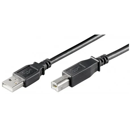 CORDON USB 2.0 TYPE A MALE / TYPE B MALE 1.80 METRE NOIR GOOBAY Meilleure Vente