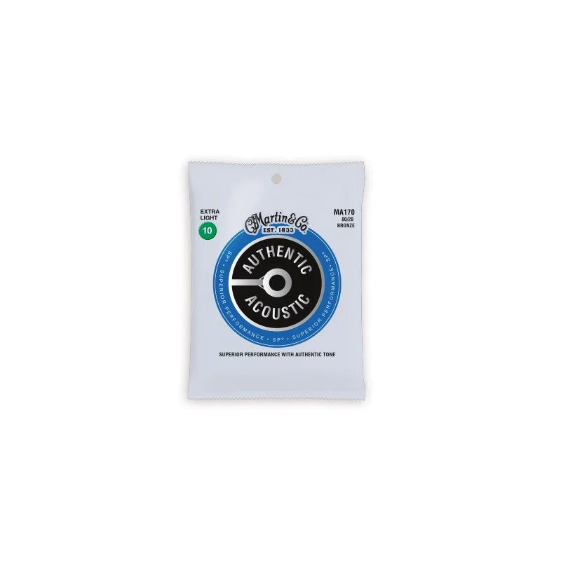 JEU CORDES MARTIN AUTHENTIC ACOUSTIQUES EXTRA LIGHT 10-14-23-30-39-47 Prix Réduit