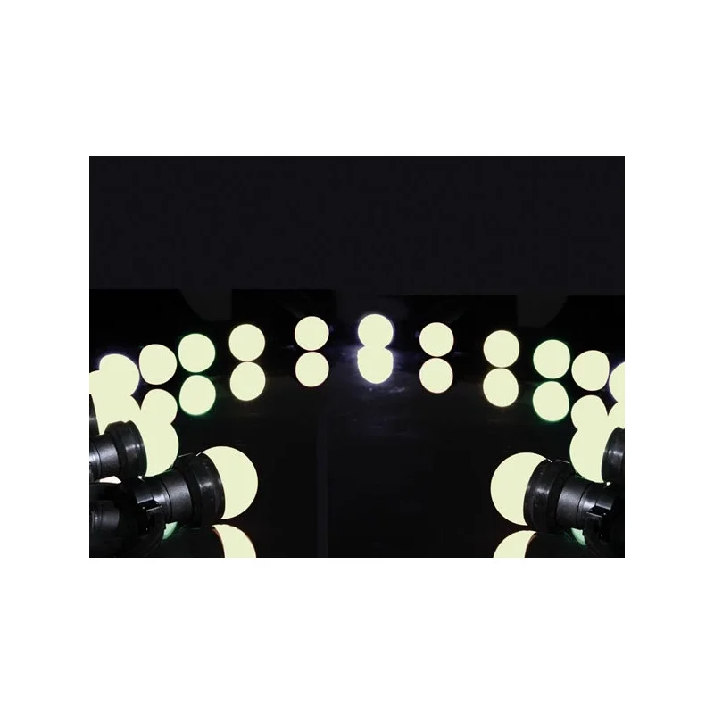 Offre Du Jour GUIRLANDE DE FETE A LED 11 METRES 20 LAMPES LED BLANC CHAUD