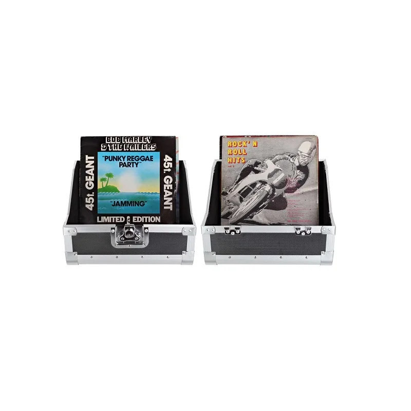 FLIGHT CASE NOIR POUR 90 VINYLES 50/50 POWER Retour Gratuit