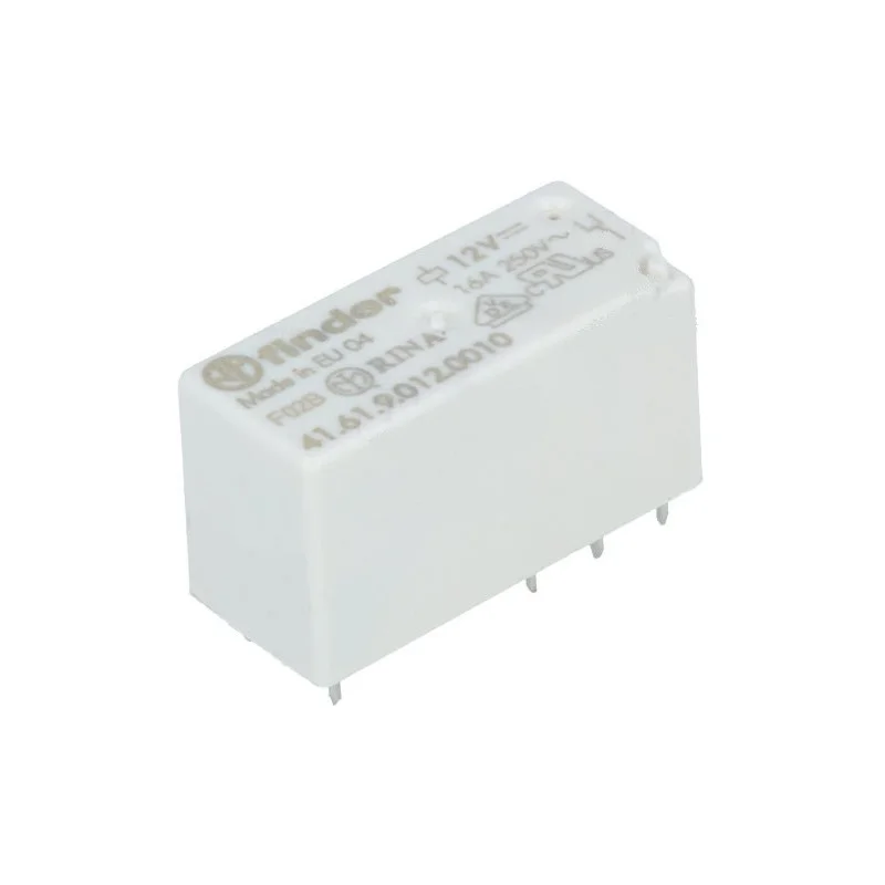 Vente Flash RELAIS ELECTROMAGNETIQUE 1RT SPDT BOBINE 12VCC CONTACT 16A 250VAC (6080)
