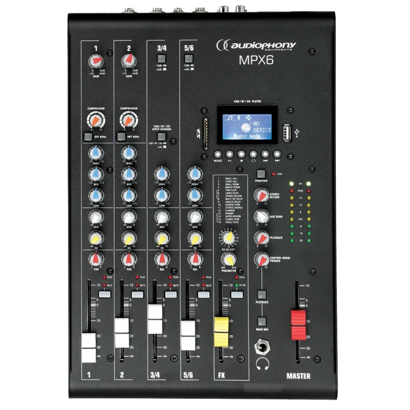 Offre Exclusive MIXER 8 CANAUX USB/SD/BT MPX 6 AUDIOPHONY