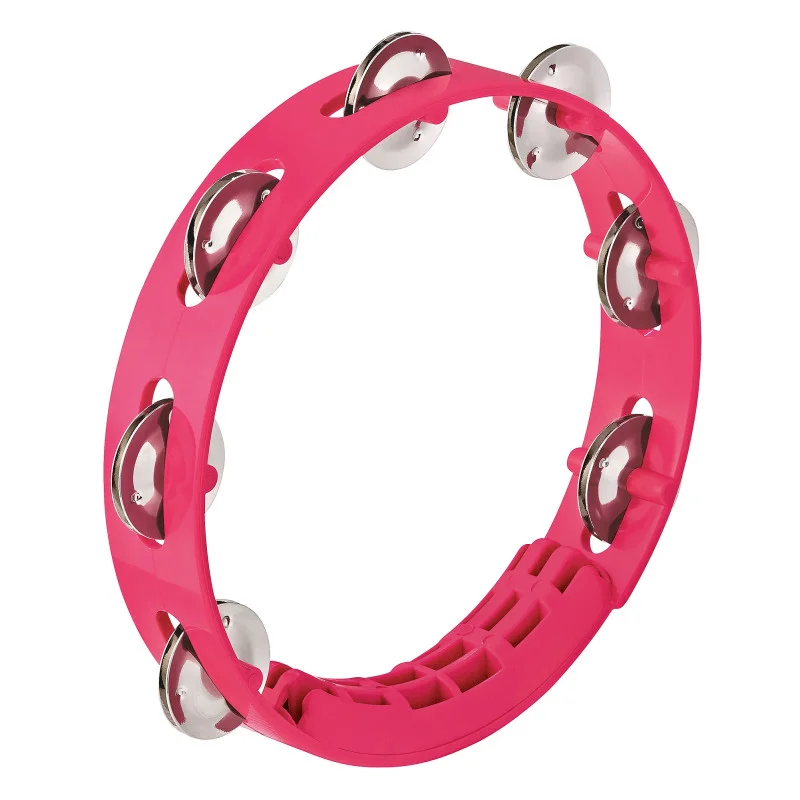 TAMBOURIN NINO ABS 8"/1 RANG ROSE Meilleure Vente