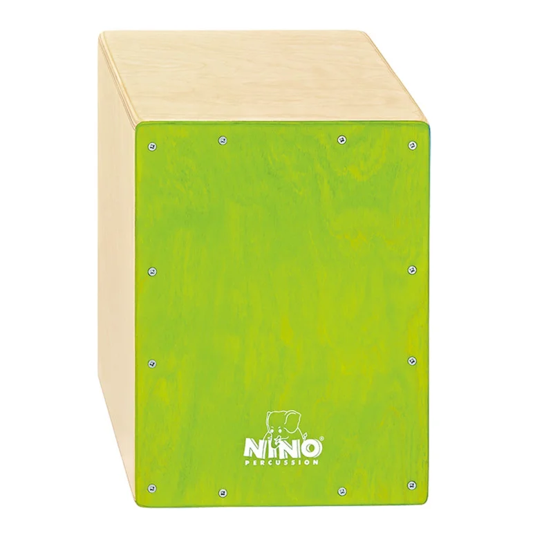CAJON NINO 13", BOULEAU, FACADE VERTE Haute Qualité