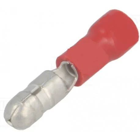 10 COSSES RONDES CYLINDRIQUES MALE 4mm ROUGE 0.5-1.50mm² (6080) Seulement Aujourd'hui