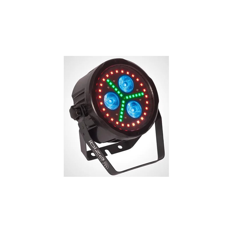 PROJECTEUR PAR DMX A LED AVEC TELECOMMANDE IBIZA Expédié Aujourd'hui
