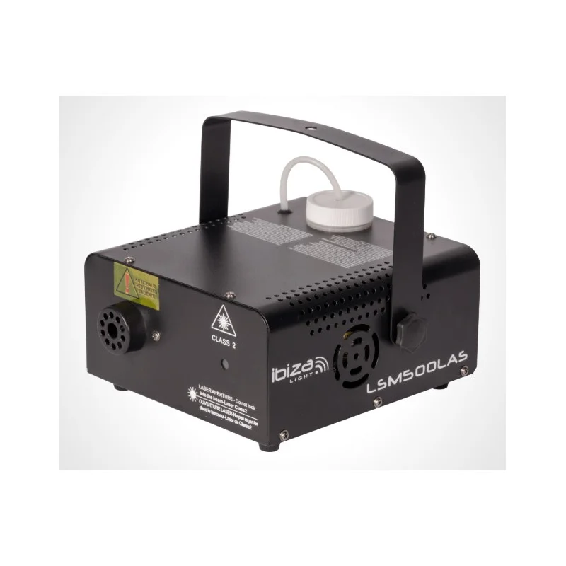 Haute Qualité MACHINE A FUMEE 500W 2-EN-1 AVEC LASER ROUGE & VERT 130MW IBIZA