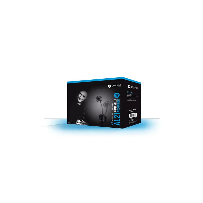 Authentique KIT 3 MICROS POUR ACCORDEON BLACK ELECTRET AL21 PRODIPE