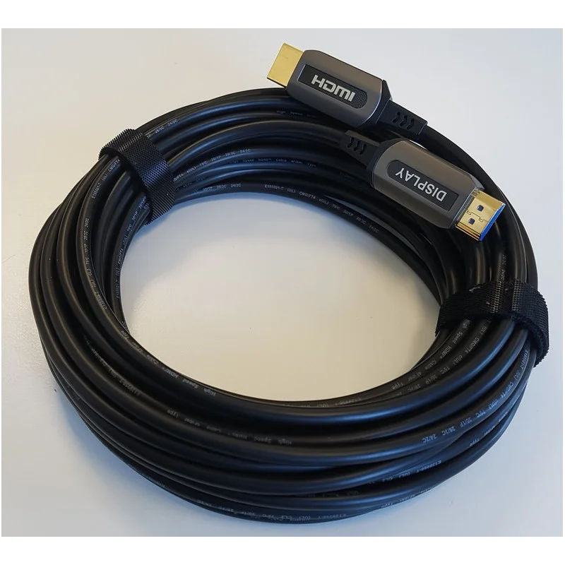 CORDON HDMI SUR FIBRE OPTIQUE DE 10M Paiement Sécurisé