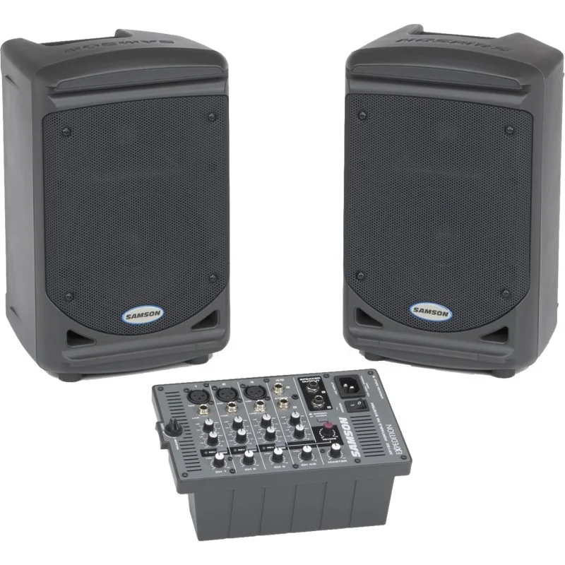 SYSTEME DE SONORISATION PORTATIF 2X75W SAMSON Populaire