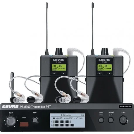 Commander Vite TWINPACK EAR MONITOR PSM300 SHURE INTRA SE215CL