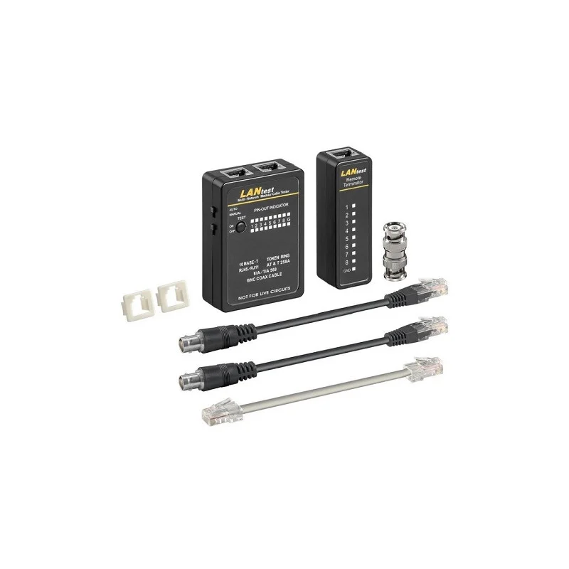 Acheter En Ligne TESTEUR DE CABLE RESEAU RJ11, RJ12, RJ45 GOOBAY